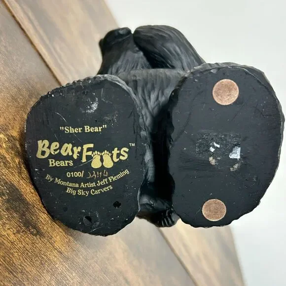 BEARFOOTS "Sher Bear" By Montana Artist Jeff Fleming Big Sky Carvers Bear Foots - Picture 7 of 12